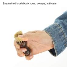 Horsehair Shoes Brush 2Pack Mini Polish Daubers For Leather Boots Cloth