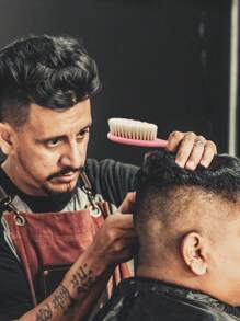 1 件粉色软毛刷，理发沙龙清洁刷，修眉，美甲，洗脸，多功能除尘工具，美发工具，理发沙龙美发产品及配件，美容旅行必需品 - 粉色 - 查看 3