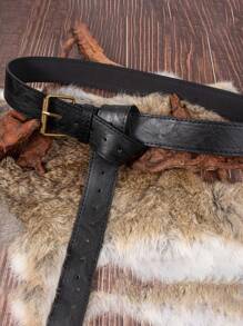 1 件素食皮革文艺复兴腰带 | 中世纪角色扮演维京服装节 LAR特人海盗装扮弓箭手 Ren Faire 腰带 - A - 查看 10