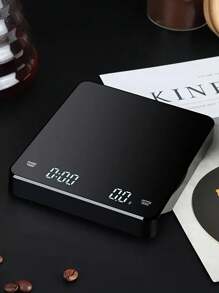 [最佳礼物][带计时器][防水]1 件多功能厨房电子秤数字咖啡秤，高精度厨房烹饪秤，意大利手持式咖啡秤，用于冲泡和滴滤咖啡的咖啡秤，3kg/0.1g 浓缩咖啡秤，带去皮功能