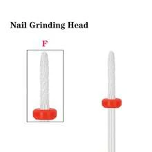 6pcs Nail Drill Bits Nail Sander Tips For Nail Enhancement And Pedicure, Professional Ceramic Tips,Electric Nail Files,Conical Knives For Removing Varnish/Gel And Cuticle