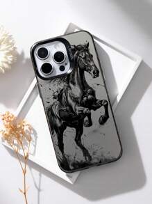 Horse Pattern Print Phone Case Compatible With IPhone & Compatible With Samsung Galaxy,International Version, Not The Domestic Version - Multicolor - View 2