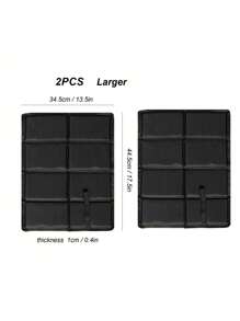 1 件可折叠徒步座垫,坐垫泡沫垫超轻防水适用于户外、露营、野餐、体育场 - 黑色 - 查看 16