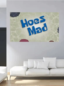 1 件，Hoes Mad 趣味横幅，带四个黄铜索环，适用于室内外装饰、家居装饰、户外装饰、庭院装饰、花园装饰