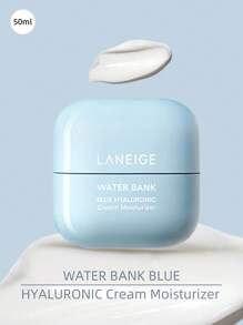 Laneige K-Beauty 50ml 水岸蓝色透明质酸保湿霜，适合干燥和暗沉的皮肤，温和配方，敏感肌肤友好，多肽，绿茶酶，保湿，改善皮肤紧致度，平滑，保湿，敏感肌肤测试 - 50ml - 查看 1