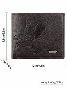 1 Billetera de moda para hombre, billetera con monedero de gran capacidad, bolsa con múltiples ranuras para tarjetas, bolsa con cremallera para monedas, billetera, regalo de Acción de Gracias y cumpleaños