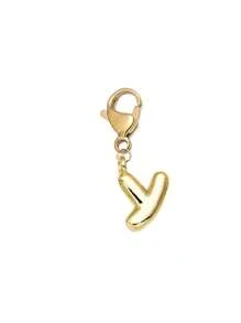 可爱泡泡字母可爱项链吊坠包吊坠-幸运吊坠、可爱嘻哈风格首字母、字母 A-Z、闪亮合金包和背包吊坠-生日和特殊场合的完美礼物、钥匙圈包背包吊坠汽车吊坠女士和女孩的礼物、钱包和手提包配件、情人节礼物、教师节礼物、母亲节礼物。