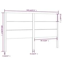 Tête de lit blanche 146x4x100 cm Bois de pin massif