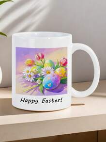 1 pieza Taza con texto opcional, 325 ml - Taza de café personalizada, taza con foto personalizada, reutilizable, fácil de limpiar, resistente a la humedad, delicada, taza de cerámica, personalizada, regalo único ideal para Pascua, Día de la Madre, Boda, Pareja, Papá, Mamá, Aniversario, Cumpleaños, Graduación, Sala de estar, Dormitorio, Oficina, Salón de té, Hogar, Escuela