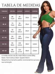 Women's Flare Jeans High Waist Butt Lifting Pants - CasualelegantBohoJeansButtonZipper - 藏蓝色 - 查看 3