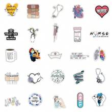 50 stuks verpleegstersstickers grappige verpleegstersstickers stickers voor verpleegkundige geschenken esthetische verpleegstersdag vinyl waterdichte stickers esthetische laptopstickerpakket skateboardstickers waterflesstickers notebookstickers