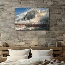 Framed Attack Anime Poster On Titan Family Wall Decor Apartment Decor Wall Posters Poster Decorative Painting Canvas Wall Art Living Room Posters Bedroom Painting Birthday Party Decor, Mother's Day New Year Easter Gift,  Home Living Room Office Wall Decor, Perfect Gift And Wall Decoration - 框架 - 查看 3