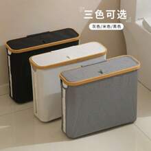 صندوق مناديل حمام من قماش الخيزران، سلة تخزين مناديل ورقية شفافة قابلة للطي، منظم من قماش أكسفورد لديكور الحمام المنزلي، ديكور الخريف، عودة إلى المدرسة