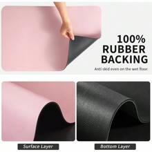 Kitchen Mats Floor CounterDrying Kitchen Counter, Heat Resistant Drainer Mats With Non-Slip Rubber Backed, Hide Stain Kitchen Absorbent Draining, Easy To Clean Dish Rack Pad, Dark 16x18 - 粉色 - 查看 5