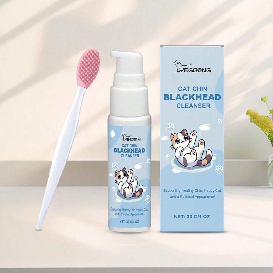 Cat Chin Blackhead Cleansing Liquid: Gentle Cleaning Solution For Cats And Dogs Oral Hygiene, Pet Oral Care Kit