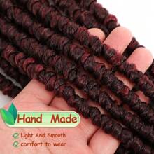 12Inch Passion Twist Crochet Braiding Hair Wigs Spring Twist Hair Twist Bomb Twist Curls End Twist Synthetic Crochet Hair Extension For Women