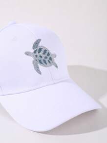 1 buc șapcă de baseball cu imprimeu țestoasă, pălărie elegantă snapback, umbrire ocazională și activități în aer liber, pălării pentru femei, pălărie de fascinator,