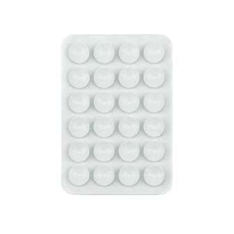 24 件单面硅胶吸盘简约吸盘贴纸，防滑手机壳支架，便携可移动（适用于玻璃、瓷砖等光滑表面，使用前清洁表面以延长使用寿命）