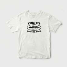 Corteiz Alcatraz Rules Street Men's T-Shirt Unisex 100% Cotton Shirt - 白色 - 查看 1