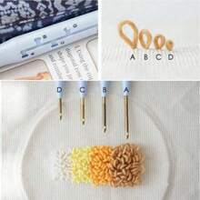 1 Set Punch Needle Kit, Adjustable Punch Needle Tool, Embroidery Pen Set, Hoops, Punch Needle Fabric, Perfect For Beginner Adults, Decorative And Gift (Random Color) - Multicolor - View 5
