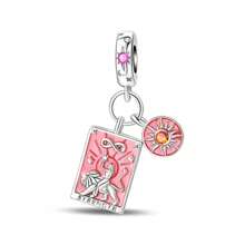 1 stuk verzilverde tarot wereldkaart keizerin kaart scepter een levenskracht kracht orthoker gerechtigheid zwaarden keizer kelk kaart hanger geschikt voor doe-het-zelf sieraden maken originele armband ketting kralen dames sieraden verjaardagscadeau moeder dochter dochter valentijnsdag herdenkingscadeau