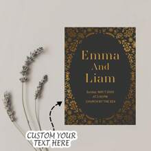 45/90pcs Custom Wedding Labels - Personalized Name & Return Address Stickers, Large White Glossy Envelope Seals With Elegant Floral Design For Weddings & Events - Multicolor - View 13