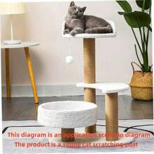 [Natural Sisal Cat Scratching Post] Cat Climbing Frame Scratching Pad, Scratch-Resistant Durable Cat Scratch Board Cat Toy, Cat Scratch Column Sofa Protector, Multiple Sizes Available, Cat Supplies, Pet Supplies
