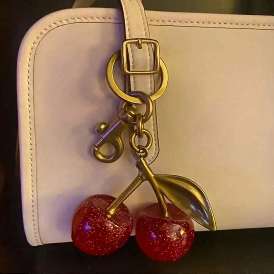 1st Cherry Sleutelhanger, Modieuze Elegante Autosleutelhouder Tas Hanger