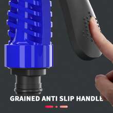 Vandise 100FT Garden Hose Pipe Outdoor Lightweight, Expandable 3 Times Flexible Expanding Magic Hose With 3/4", 1/2" Fittings, Lightweight Garden Hose With 7 Function Spray Nozzle, 3-Layer Latex Core, Green Hose Pipe 100 FT Garden Hose Anti-Leakage Expanding Hose Pipes For Garden, Dog Expanding Hose Flexible Hose Pipe Green Flexible Magic Lightweight Watering Hose Pipe, Garden Hose Heavy Duty 100FT Expandable Garden Hose Retractable Expandable Water Hose Brass Alloy Connector, Kink Free (Green, Blue, Black) - Blue - View 10