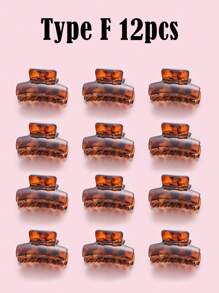 12/20/30pcs Small Cute And Fashionable Hair Clip, Suitable For Daily Use Hair Claws Claw Clips Hair Clips Hair Jaw Clip Hair Clamps Hair Clutch Hair Catcher Clip, School Stuff, College Fall Winter Hair Accessories For Women For Vacation Outfits Woman