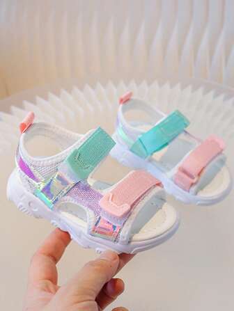 Baby/Toddler Boys/Girls Colorful Soft Sole Hook And Loop Beach Sandals
