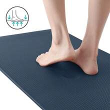 Kitchen Floor Mats Set Of 2 Cushioned Anti-Fatigue, Waterproof Memory Foam Runner Rug Non-Slip For Sink Front, Laundry, Standing Desk - Màu xanh lam - Xem 4