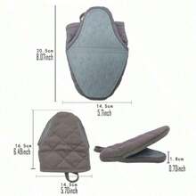 قفاز خبز متعدد الوظائف من السيليكون مع وسادة عازلة للحرارة - قفاز مطبخ مضاد للحرق مناسب للأطباق والصواني والأطباق - إكسسوار ضروري للمنزل