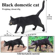 儿童暹罗猫雕像、猫玩具雕像、逼真的塑料小猫雕像、手绘逼真的小猫动物玩具、儿童圣诞礼物