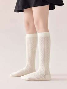 3 pares de calcetines medianos con estilo de princesa, corazón y lazo, cómodos y versátiles para estudiantes