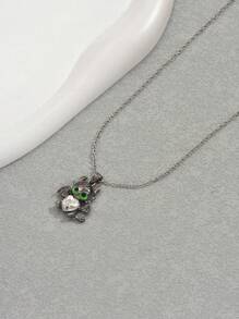 1pc Cute Little Dinosaur Hippie Style Women Casual Attention-Grabbing Necklace - Gun Gray - View 4