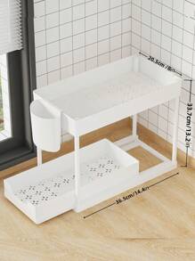 1pc Bathroom Vanity Organizer Rack, Drawers Storage Box For Makeup, Cosmetics, Jewelry And Small Items On Countertop - Multicolor - View 11