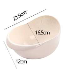 1 件简约家用水果蔬菜清洗沥水篮 - 彩色 - 查看 6