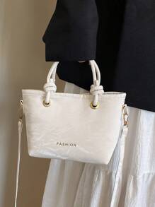 2025 Women's Glitter Material Bucket Handbag, Large Capacity Beach/Travel Shoulder/Crossbody Bag