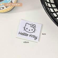 Sanrio Sanrio Silver Foil Stickers Kuromi, Puffy Dog, KT Water Bottle, Phone Case Sticker Set, Waterproof, Creative, Cartoon Decoration