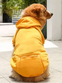 Blue Pet Pattern Zipper Pocket Hoodie Suitable For Daily Wear, Unisex - Blue - View 13