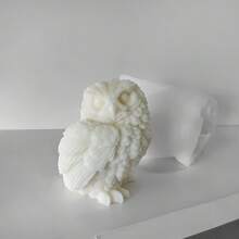 3D Owl DIY Handmade Fragrance Plaster Multifunctional Silicone Mold - White - View 6