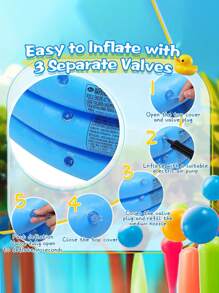 Piscina inflable, piscina rectangular, piscina redonda reforzada de doble capa, para juegos acuáticos en el patio trasero de la casa, jardín, exterior, interior, playa, interacción familiar, celebración de fiestas, apta para mayores de 3 años, regalo de cumpleaños