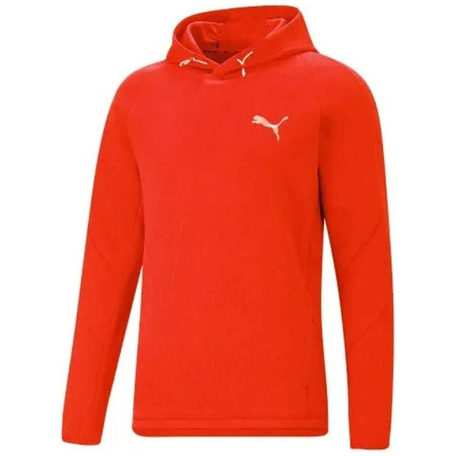 Puma Hoodie Evostripe voor Man in kleur Rood ✅ Levering binnen 3-5 dagen