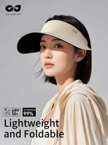 GOLOVEJOY 1 pezzo Cappello alla moda e semplice, resistente ai raggi UV, ideale per attività all'aperto come tennis, escursionismo e golf, nuovo, traspirante e pieghevole con tesa larga