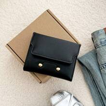 Ví tiền xu kiểu Hàn Quốc đơn giản hình quả chanh Ví mini có nút cho nữ/học sinh Ví có sẵn Ví nhỏ Ví - Nhiều màu - Xem 3