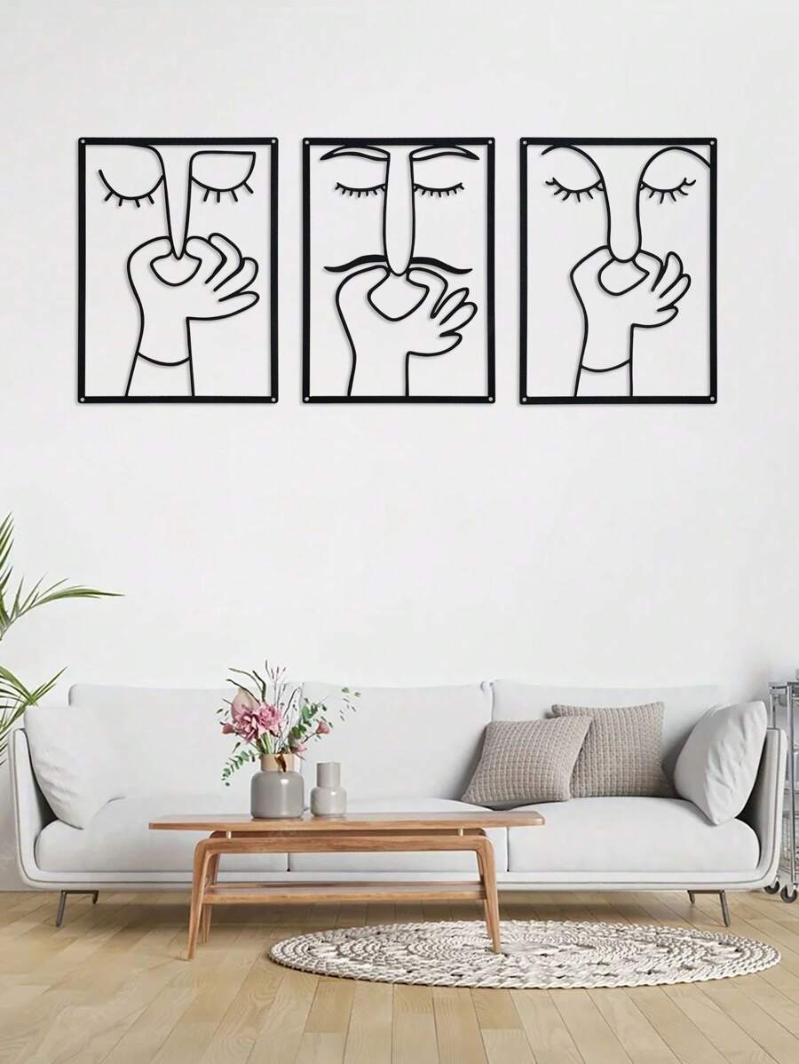 Arte de pared de metal caprichoso - Decoración de baño con humor clásico, temática de Acción de Gracias, diseño minimalista, accesorio divertido para el baño, accesorio del hogar - Negro - Ver 1