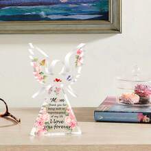 Thank You Gifts For Mom Exquisite Acrylic Desk Decor With Thank You Message, Appreciation Gifts For MOM, Unique Thank You Plaqu,Thank You Gifts For Women Grateful Gifts Acrylic Keepsake For Female - Acrylic thiên thần - Xem 5