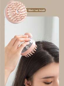 Multi-Functional Shower Brush - Press-To-Dispense Body & Pet Massager With Japanese Foam Tech, Ergonomic Bathing Tool For Hair & Skin Care