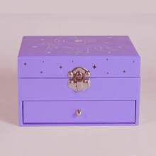 简约金色独角兽珠宝盒双层收纳音乐盒珠宝装饰礼品盒朋友生日礼物